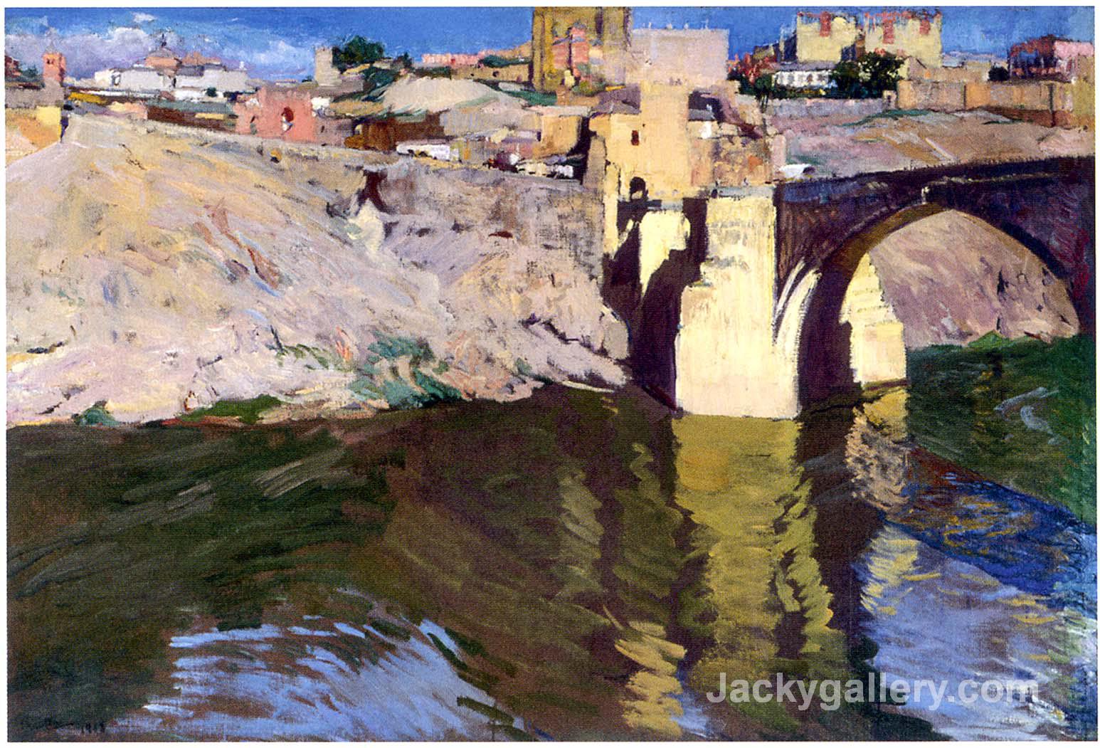 San Martin Bridge at Toledo by Joaquin Sorolla y Bastida paintings reproduction